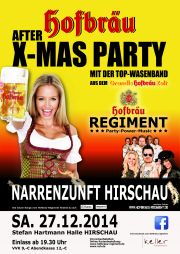 Tickets für After X-Mas Party mit dem Hofbräu Regiment am 27.12.2014 - Karten kaufen